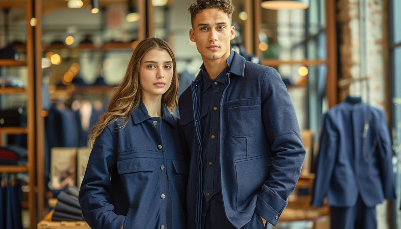 Comment choisir le bon tissu pour votre veste avec un pantalon bleu marine